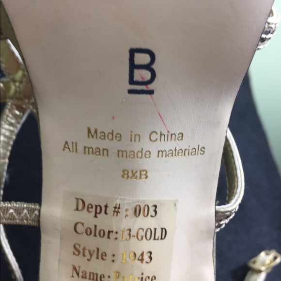B Bakers Heels Gold - Picture 8 of 8